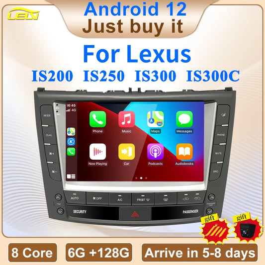 9" Touch Screen Android Intelligent System Apple Carplay Car Video Player Central Multimedia Stereo Screen For LEXUS IS200 IS250 IS300 IS300C