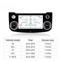 AC Panel LCD Screen For Jaguar F-PACE 2016-2020 Air Conditioning LCD Multimedia Android Car Radio Board