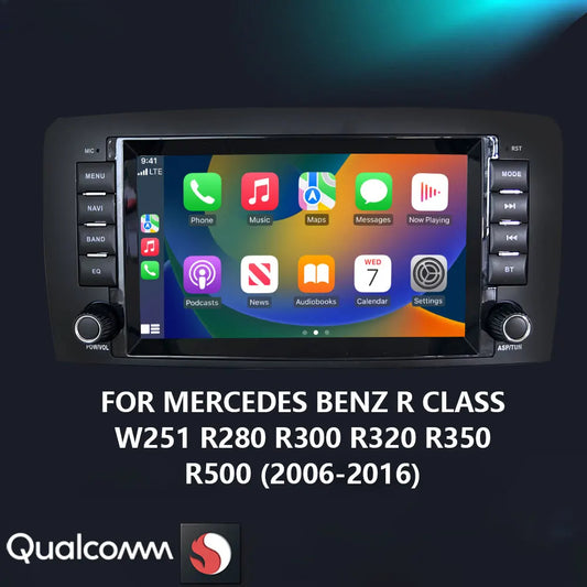 For Mercedes Benz R-Class W251 2006-2012 R280 R300 R320 Android 13 Car Radio Carplay Navigation Qualcomm Bluetooth WIFI