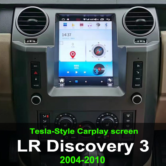 Carputech Land Rover Discovery 3 LR3 L319 2004~2009 Lecteur multimédia de voiture Stéréo GPS Radio NAVI Navigation Système d'écran Android Écran de style Tesla 