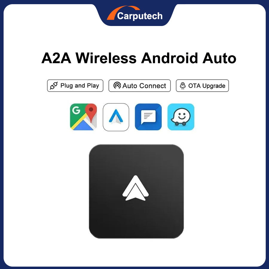 Adaptateur filaire vers sans fil Android Auto Carputech A2A pour voitures Android Auto filaires