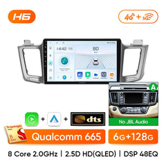 Carputech Car radio For Toyota RAV4 RAV 4 XA40 2012-2019 Carplay Android Auto Qualcomm Car Stereo Multimedia Player DSP 48EQ 2 Din