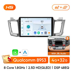 Carputech Car radio For Toyota RAV4 RAV 4 XA40 2012-2019 Carplay Android Auto Qualcomm Car Stereo Multimedia Player DSP 48EQ 2 Din