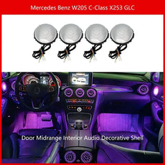 Lumière d'ambiance 3/64 couleurs pour Mercedes-Benz Classe C Glc Coupé W205 C43 C63 X253 LED Évents Haut-parleur Lampe décorative Retrofit 