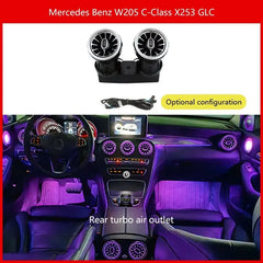 Lumière d'ambiance 3/64 couleurs pour Mercedes-Benz Classe C Glc Coupé W205 C43 C63 X253 LED Évents Haut-parleur Lampe décorative Retrofit 