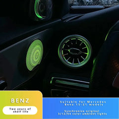 Ambient Light 3/64 Colours For Mercedes-Benz C- Class Glc Coupe W205 C43 C63 X253 LED Vents Speaker Decorative Lamp Retrofit