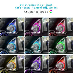 Ambient Light 3/64 Colours For Mercedes-Benz C- Class Glc Coupe W205 C43 C63 X253 LED Vents Speaker Decorative Lamp Retrofit