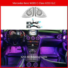 Lumière d'ambiance 3/64 couleurs pour Mercedes-Benz Classe C Glc Coupé W205 C43 C63 X253 LED Évents Haut-parleur Lampe décorative Retrofit 