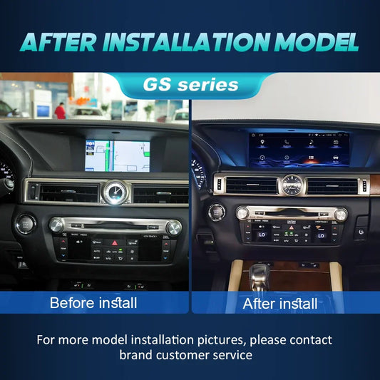 12,3 Zoll Android 13 Autoradio CarPlay Für Lexus GS GS200 GS250 GS300 GS350 GS450 2012-2020 GPS-Multimediaplayer Quanlcomm Navi Stereo 