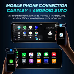 Android 13 Drahtloses CarPlay für Mercedes Benz C-Klasse W205 2014-2018 Auto-Multimedia-Navigationsradio GPS SWC DSP 4G WiFi 