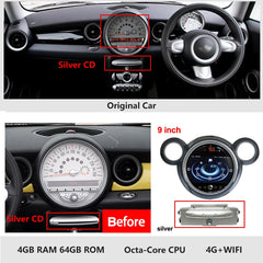 Autoradio Carplay Android Auto pour BMW Mini Cooper R56 R60 2007-2014 Android 13.0 Navigation GPS Unité principale Lecteur vidéo Magnétophone Stéréo 