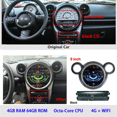 Autoradio Carplay Android Auto pour BMW Mini Cooper R56 R60 2007-2014 Android 13.0 Navigation GPS Unité principale Lecteur vidéo Magnétophone Stéréo 