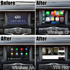 Apple Carplay Android Auto Upgrade Module box for Infiniti QX80 2012-2024 with GPS navigation