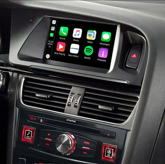 CarPlay sans fil Android Auto pour Audi A4 S4 RS4 2008-2018, avec fonctions AirPlay Mirror Link Car Play 