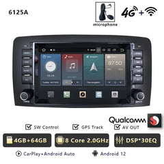 For Mercedes Benz R-Class W251 2006-2012 R280 R300 R320 Android 13 Car Radio Carplay Navigation Qualcomm Bluetooth WIFI