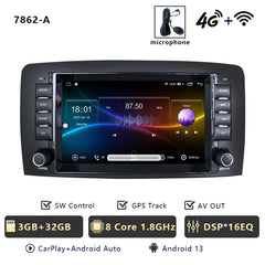 For Mercedes Benz R-Class W251 2006-2012 R280 R300 R320 Android 13 Car Radio Carplay Navigation Qualcomm Bluetooth WIFI