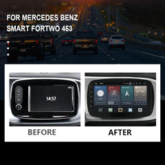 For Mercedes Benz Smart Fortwo 453 Car Radio Android 12 CarPlay Navigation Auto Stereo Screen Qualcomm Bluetooth WIFI 4G