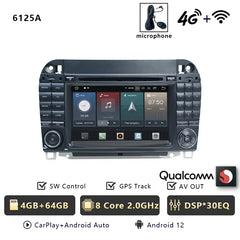 Autoradio Android 13 Carplay Navigation Für Mercedes Benz S/CL Klasse W220 W215 S320 S430 Auto Stereo Bluetooth WIFI 4G 