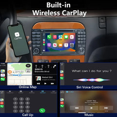 Autoradio Android 13 Carplay Navigation Für Mercedes Benz S/CL Klasse W220 W215 S320 S430 Auto Stereo Bluetooth WIFI 4G 