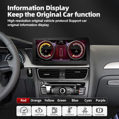 Carputech For Audi A4 B8 A5 2009-2017 Android 13 System Car Screen Player GPS Navi Multimedia Stereo 8+128GB RAM WIFI Google Carplay