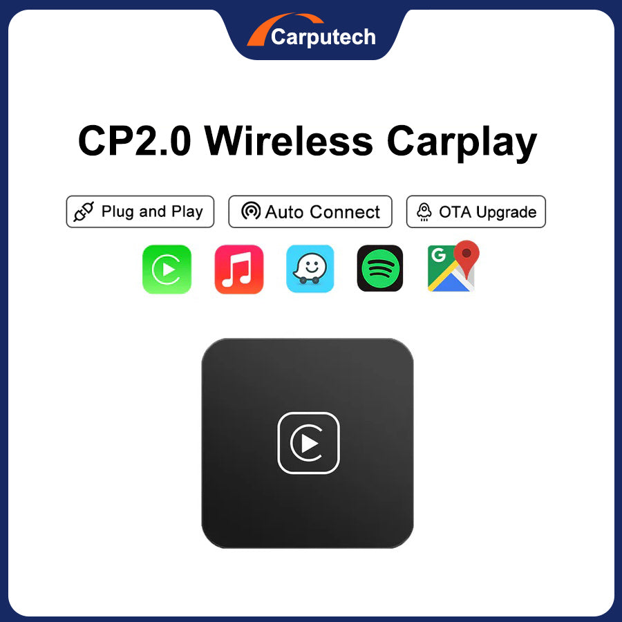 Carputech CP2.0 Apple CarPlay Dongle sans fil Activateur pour voitures CarPlay filaires