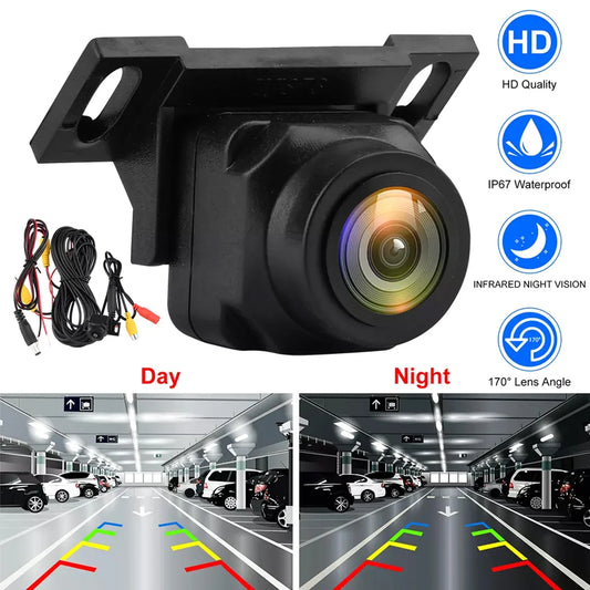 Car Backup Camera Rear Front Side View 1080P Clear Anti-Interference 170 Degree Wide Angle Adjustable Vehicle Small Reversing Camera