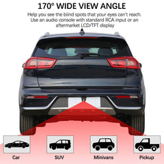 Car Backup Camera Rear Front Side View 1080P Clear Anti-Interference 170 Degree Wide Angle Adjustable Vehicle Small Reversing Camera