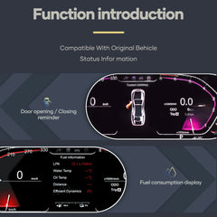 LCD Digital Dashboard Cluster For BMW 1 2 3 4 5 6 7 Series X1 X2 X3 X4 X5 X6 GT 2010-2019 Car Panel Speedometer Virtual Cockpit