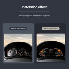 Tableau de bord numérique LCD pour BMW Série 1 2 3 4 5 6 7 X1 X2 X3 X4 X5 X6 GT 2010-2019 Panneau de voiture Compteur de vitesse Cockpit virtuel 