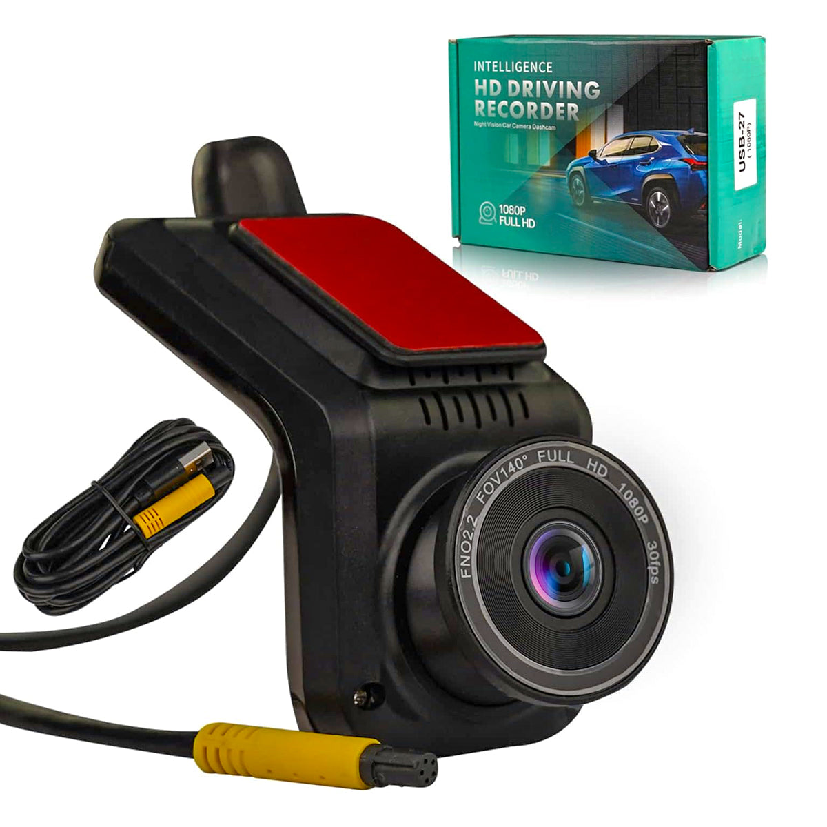 1080P US27 HD Driving Recorder (DVR) Car Dashboard Camera 170° Wide Angle Camera Night Vision