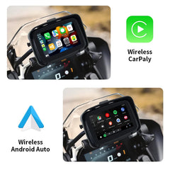 5 inch Motorcycle Wireless Apple Carplay Android Auto Portable Navigation GPS Screen IPX7 Motorcycle Waterproof Display