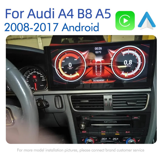 For Audi A4 B8 A5 2008-2017 MMI 2G 3G CarPlay Android 12 Car Multimedia IPS Screen GPS  Auto Radio Navigation Stereo DSP Netlifx