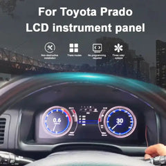 For Toyota Prado 2004-2009 12.3" LCD Digital Dashboard Cluster Car Panel Speedometer Virtual Cockpit