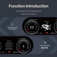 For Infiniti QX80/ Nissan Patrol Y62 Armada 2015-2019 12.3" LCD Digital Dashboard Cluster Car Panel Speedometer Virtual Cockpit