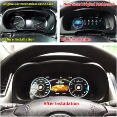 For Toyota Highlander 2015-2019 12.3" LCD Digital Dashboard Cluster Car Panel Speedometer Virtual Cockpit