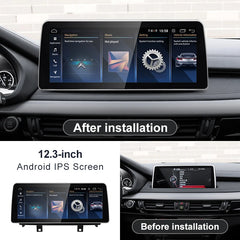 For BMW X5 F15 X6 F16 NBT Snapdragon665 12.3inch Wireless CarPlay AUTO Car Multimedia Player Head Unit Radio Bluetooth GPS Navi