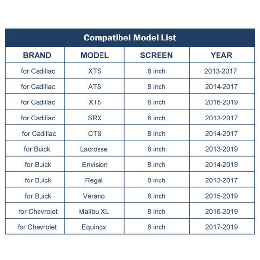 Module de mise à niveau sans fil Apple CarPlay/Android Auto pour Cadillac XT5 XTS ATS SRX CTS/ Buick/ Chevrolet 