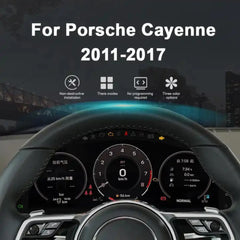 Pour Porsche Cayenne 2011-2017 LCD Tableau de bord numérique Cluster Panneau de voiture Compteur de vitesse Cockpit virtuel