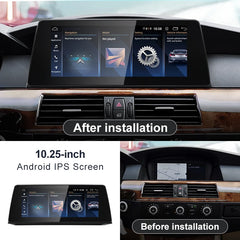 For BMW 3/5series E60 E61 E90 E91 Snapdragon665 10.25inch Wireless CarPlay AUTO Stereo Multimedia Head Unit Radio Bluetooth GPS