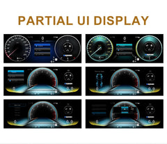 Pour Benz Classe C W204 NTG 4.5 4.0 2011-2014 12.3" LCD Tableau de bord numérique Cluster Panneau de voiture Compteur de vitesse Cockpit virtuel