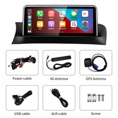 For BMW F25 F26 MTK8581 10.25inch Wireless CarPlay AUTO Android Car Multimedia System Head Unit Radio Bluetooth GPS Navigation