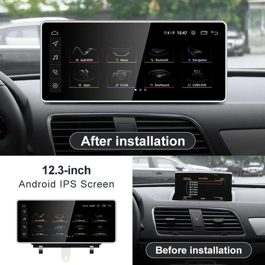 Für AUDI 2013-2018 Q3 CarPlay Android 13 Auto Multimedia IPS Bildschirm GPS Auto Radio Navigation Stereo DSP Netlifx 