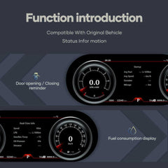 For Infiniti QX80/ Nissan Patrol Y62 Armada 2015-2019 12.3" LCD Digital Dashboard Cluster Car Panel Speedometer Virtual Cockpit