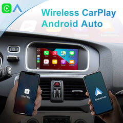 CarPlay sans fil pour Volvo XC90 XC60 XC40 S90 S60 V90 V60 écran LCD accessoire Android Auto Mirror Link AirPlay fonctions de lecture de voiture 