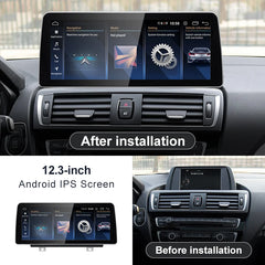 For BMW 1series F20 F21 Snapdragon665 12.3inch Wireless Carplay AUTO Android 13 Car Stereo Multimedia NBT Head Unit Radio Blueto