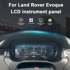 Pour Land Rover Evoque 2012-2018 12.3" LCD Tableau de bord numérique Cluster Panneau de voiture Compteur de vitesse Cockpit virtuel 