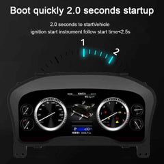 Pour Toyota Hiace 2019-2022 12.3" LCD Tableau de bord numérique Cluster Panneau de voiture Compteur de vitesse Cockpit virtuel