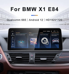 For BMW 09-15 X1 E84 Snapdragon665  12.3inch Wireless CarPlay Android AUTO Multimedia Head Unit Radio Car Video Players