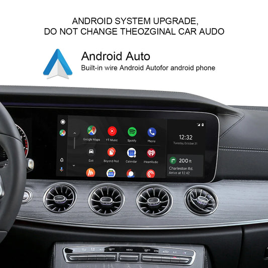 Carputech snapdragon665 CarPlay androidauto for Mercedes W213 12.3 inch screen ntg5.5 Android box smart module TikTok YouTube