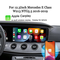 Carputech snapdragon665 CarPlay androidauto pour Mercedes W213 écran 12,3 pouces ntg5.5 Android box module intelligent TikTok YouTube 